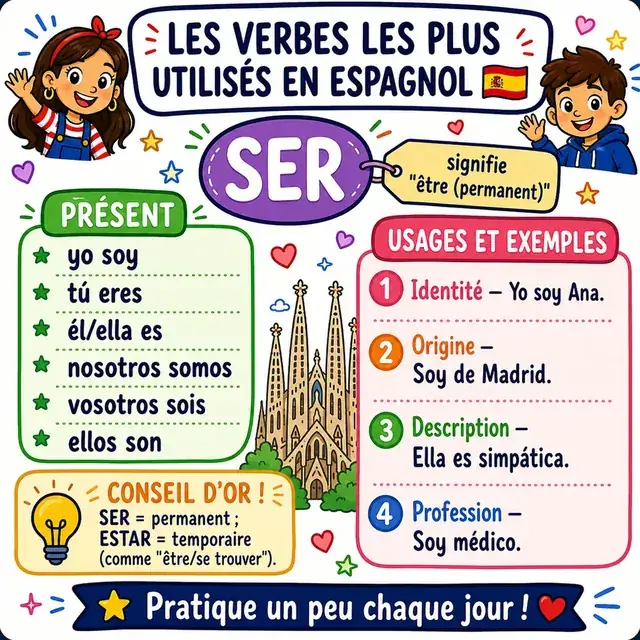 Carte mentale : verbe SER